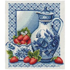Набор для вышивания Panna "Клубника со сливками", арт. ГФ-0270, 29х32 см