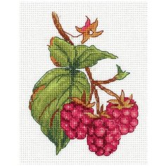 Набор для вышивания крестом Klart "Малина", 12x14 см, арт. 8-339
