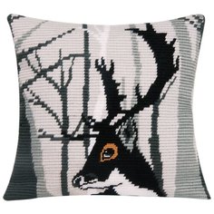 Набор для вышивания гобеленовым швом Vervaco "Подушка. Олень Хьюго", 40x40 см, арт. PN-0163658