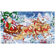 Набор для вышивания "М.П.Студия" НВ №105 №669 "Зимняя тройка" 65х40см