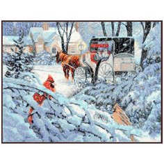 07.007 Набор для вышивания Палитра Краски зимы 37х27см