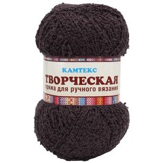 Пряжа Камтекс Творческая 100гр. 270м. (100%хлопок) (063 шоколад) 5 шт