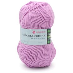 Пряжа Пехорка Перспективная 100гр. 270м (50%шерсть, 50%акрил высокообъемный) (389-Св.фиалка) 5 шт