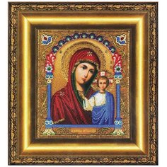Б-1204 Набор для вышивания бисером Чарівна Мить Икона Божьей Матери Казанская, 20,3*23,5 см