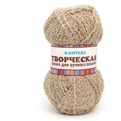 Пряжа Камтекс Творческая 100гр. 270м. (100%хлопок) (077 т.бежевый) 5 шт
