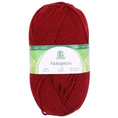 Пряжа Камтекс Акварель 100гр. 110м (леакрил 50%, акрил 50%) (091 вишня) 5 шт