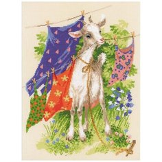 1891 Набор для вышивания Риолис Озорная козочка30*40см
