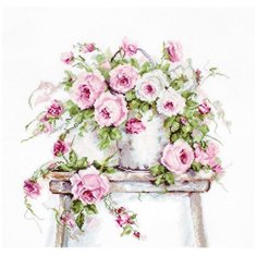 BA2331 Набор для вышивания Розы на табурете 30*30см, Luca-S