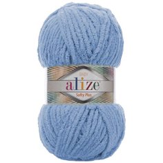 Пряжа для вязания Ализе Softy Plus (100% микрополиэстер) 5х100г/120м цв.112 голубой Alize