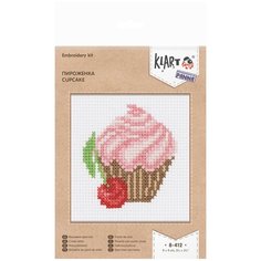 Набор для вышивания крестом Klart "Пироженка", 9x9 см, арт. 8-412