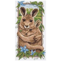 Набор для вышивания крестиком PANNA Рыжие кенгуру (J-1971)