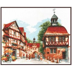 08.004 Набор для вышивания Палитра Тихая улочка, 40х30 см