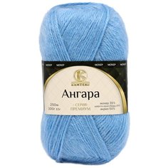 Пряжа Камтекс Ангара 100гр. 250м. (35% мохер, 15% шерсть кроссбред, 50% акрил) (015 голубой) 5 шт