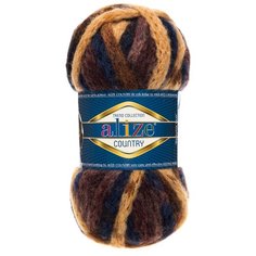 Пряжа ALIZE Country 100гр. 34м. (20%шерсть, 55%акрил, 25%п/а) ТУ (5666 секционный) 5 шт