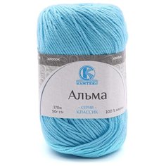 Пряжа Камтекс Альма 50гр. 170м. (100% хлопок) (024 бирюза) 5 шт