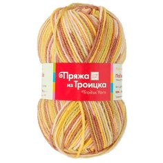 Пряжа из Троицка Подмосковная принт, секц. 100гр. 250м. (50%шерсть, 50%акрил) (7092 принт) 10 мотков Троицкая камвольная фабрика
