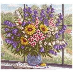 C-1204 Набор для вышивания PANNA Букет с голубыми колокольчиками