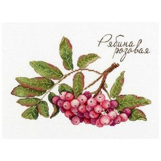 НВ-693 Набор для вышивания Дары природы. Рябина розовая 15*20см М.П.Студия