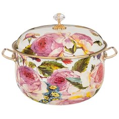 Кастрюля Agness эмалированная, серия винтаж, 26 см / 7,5л подходит для индукцион.плит (950-040)