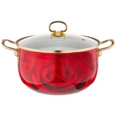 Кастрюля эмалированная 6,8л Agness (915-114) индукция