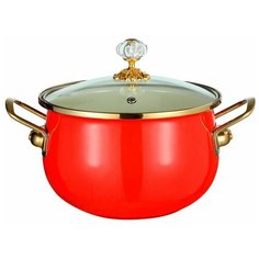 Кастрюля с крышкой 3,0 л (Ø18 см) ZEIDAN Z-80115-01 Scarlet