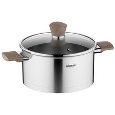Кастрюля NADOBA со стеклянной крышкой, 20 см/3,2 л, серия Ludva (727012)