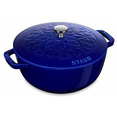 Кокот "Лилия", 24 см, 3,6 л, синий графит, Staub