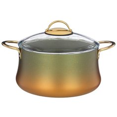 Кастрюля Agness 4,5 л/24х12 см с антипригарным покрытием Granite, Серия Vulcano, Pfoa Free (953-021)