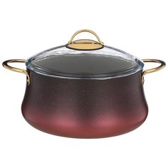 Кастрюля Agness 5,5 л/26х12 см с антипригарным покрытием Granite, Серия Vulcano, Pfoa Free (953-027)