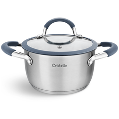 Кастрюля Cristelle 2,2 литра KITCHEN FANTASY gray