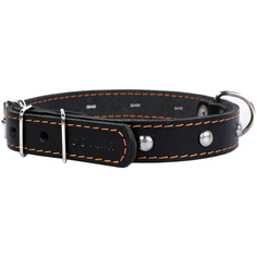 Ошейник COLLAR одинарный с украшением 0135 32-40 см черный