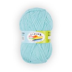 Пряжа Alpina "VERA" 55% акрил, 45% хлопок №47 бл.бирюзовый - 5 мотков по 100 г