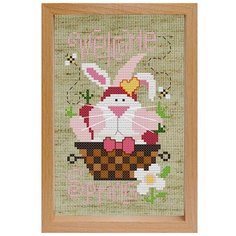 Набор для вышивания в рамке 201-EF "Кролик" (16,8х11,8 см) Белоснежка
