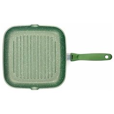 Сковорода-гриль Risoli Dr Green 0094BDR/26GS, 26х26 см, зеленый