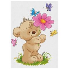 Набор для вышивания Белоснежка 425-14 Мишка с цветком