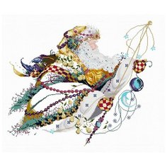 Набор для вышивания Белоснежка 5710-14 Дед Мороз (канва с люрексом)