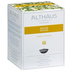 Чай травяной Althaus Milde Minze в пирамидках, 15 шт.