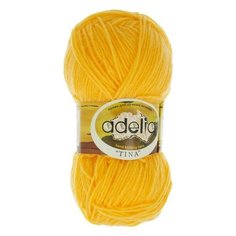 Пряжа Adelia "TINA" 100% акрил №154 желтый - 5 мотков по 100 г