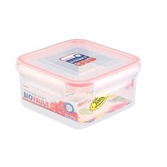 Xeonic Контейнер для пищевых продуктов 810054, 14.3x14.3 см, прозрачный/красный