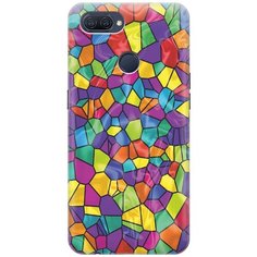 Cиликоновый чехол на Oppo A12 / A7 / A5s / Оппо А12 / А7 / А5с с принтом "Яркая мозаика" Gosso