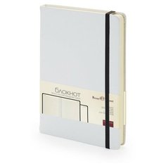 Блокнот А5 «Megapolis velvet» (БЕЛЫЙ) Bruno Visconti