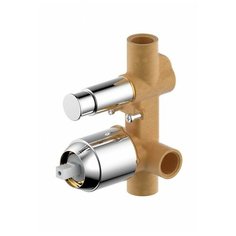 Скрытая часть встраиваемого смесителя Bravat (2-функц) Gina (D9100CP-ENG) Хром