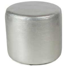 Пуф Шарм-Дизайн Уют круглый серебро