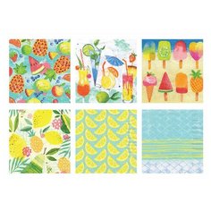 Салфетки бумажные для декупажа Love2art "Настроение солнечного дня", ассорти, 33х33 см, 12 штук, арт. SDD №1218-05