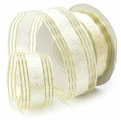 Ленты декоративные TBY.ЛМ.YC-02.4 шир.2,5см цв.1002 уп.9,14 м Ideal