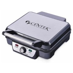 Гриль электрический Centek CT-1463, 1800 Вт, антипригарное покрытие, серебристый 2267567
