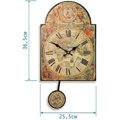 Часы настенные с маятником Михаил Москвин 25х36см. Мир Mikhail Moskvin