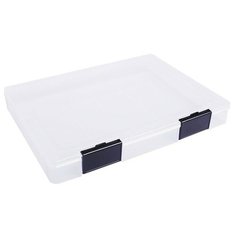 Контейнер для документов А4, с черными защелками, прозрачный ПД20 4346421 Стамм