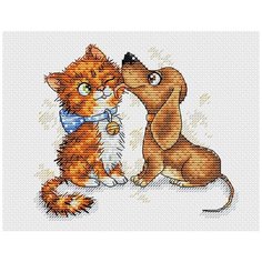 Набор для вышивания М №04 №191 "Лучшие друзья" 14 х 18 см Жар Птица