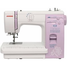 Швейная машина Janome HomeDecor 1015, бело-розовый